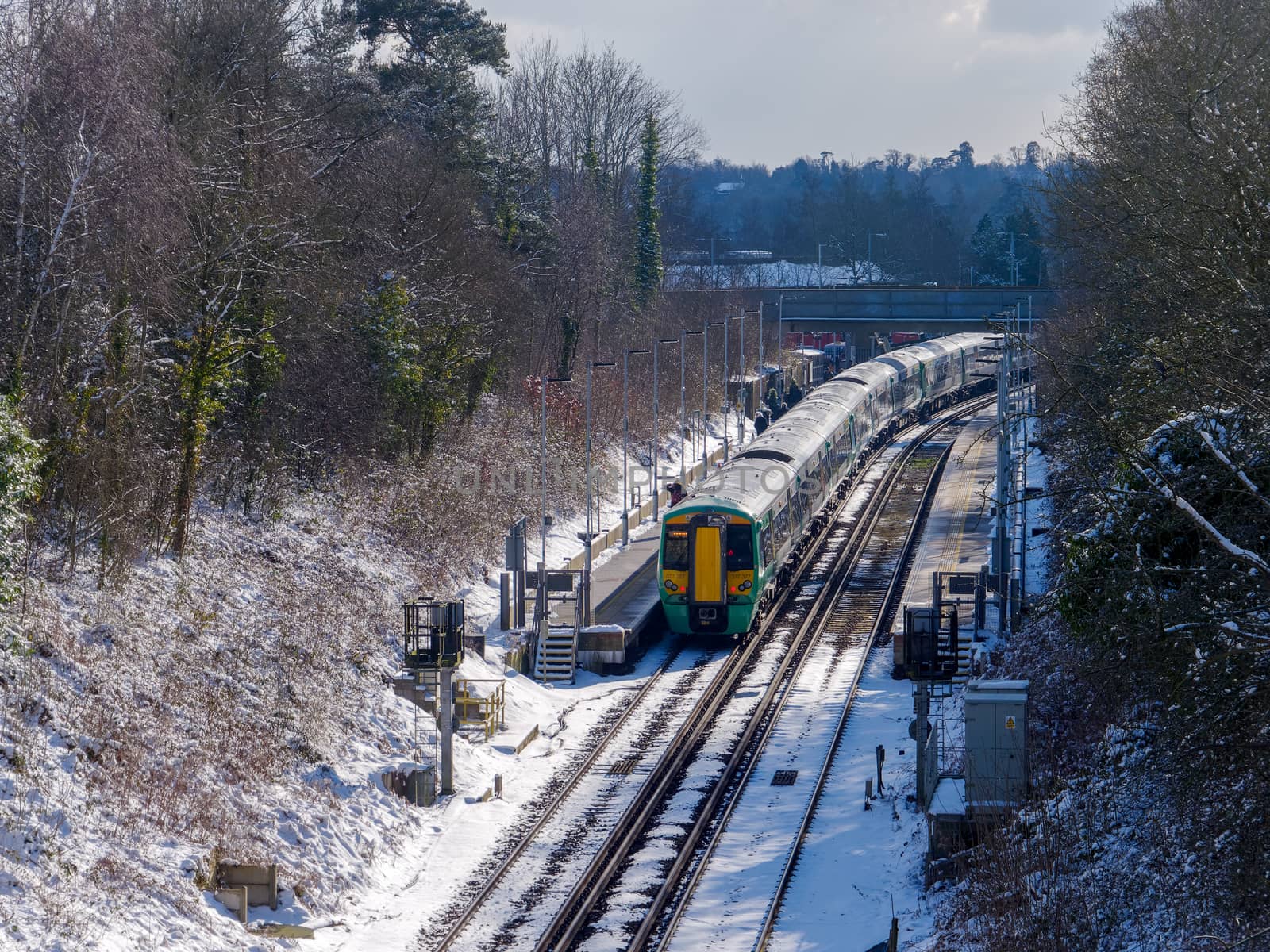 EAST GRINSTEAD, WEST SUSSEX/UK - FEBRUARY 27 : Train at East Gri by phil_bird