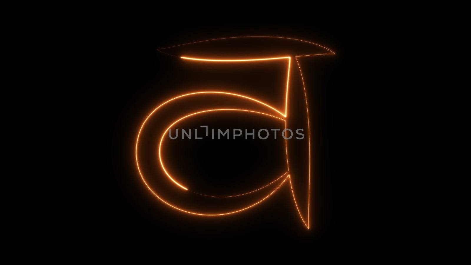 Burning stylish chakras symbol in space, 3d rendering by nolimit046