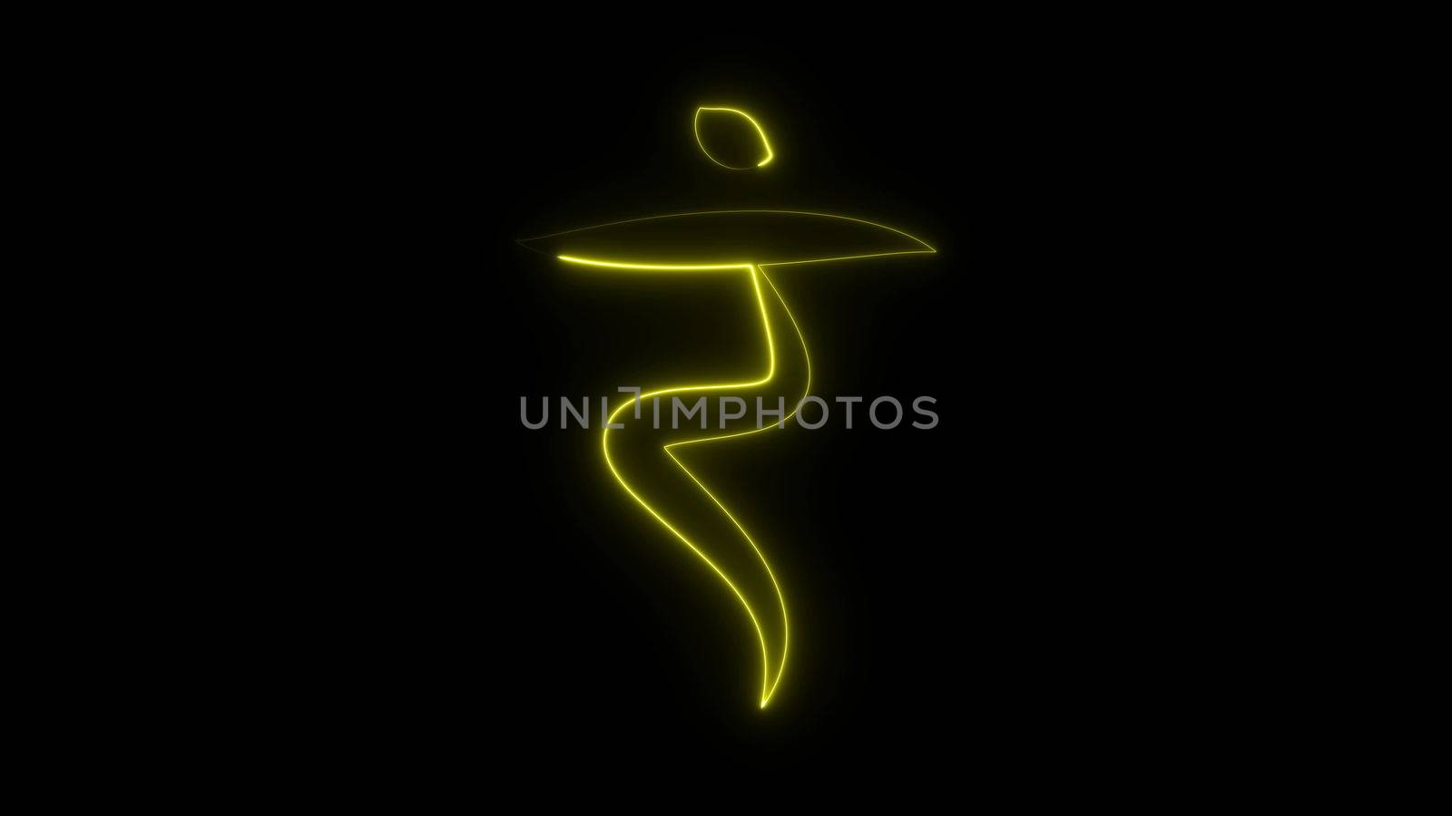 Burning stylish chakras symbol in space, 3d rendering by nolimit046