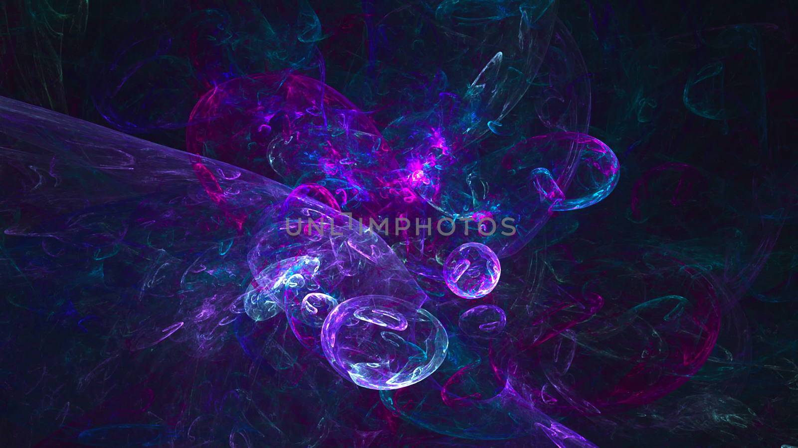 Abstract fractal background 3d rendering animation. Seamless loop.