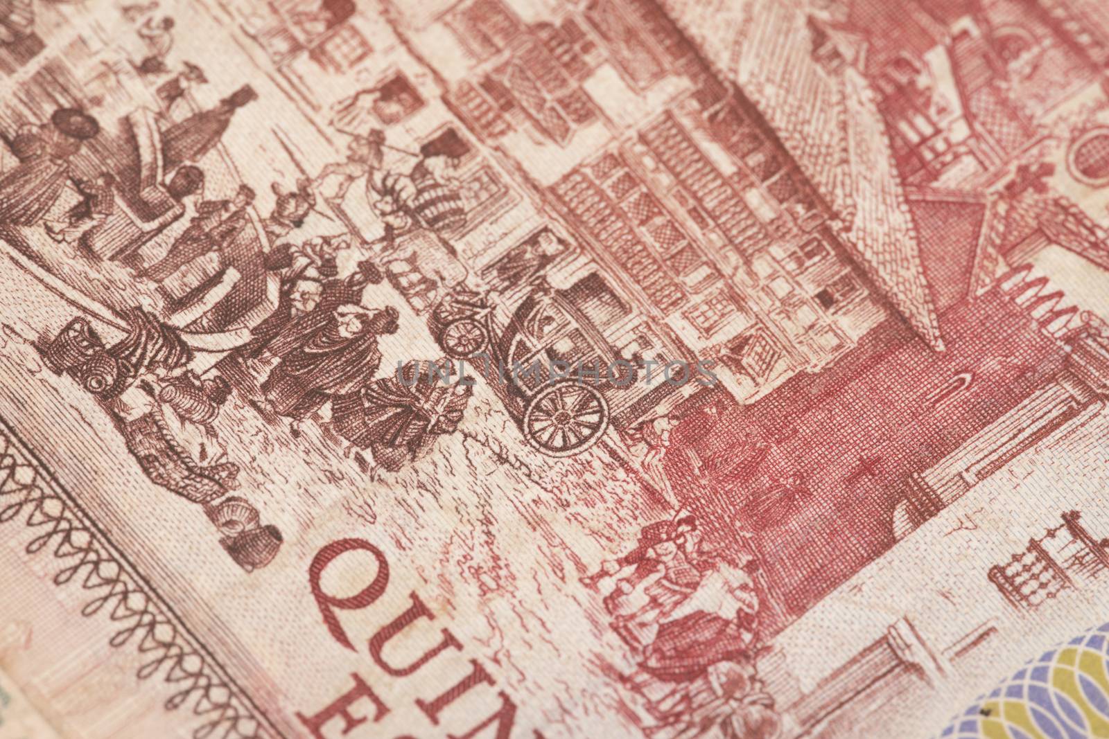 Obsolete bank note detail by membio