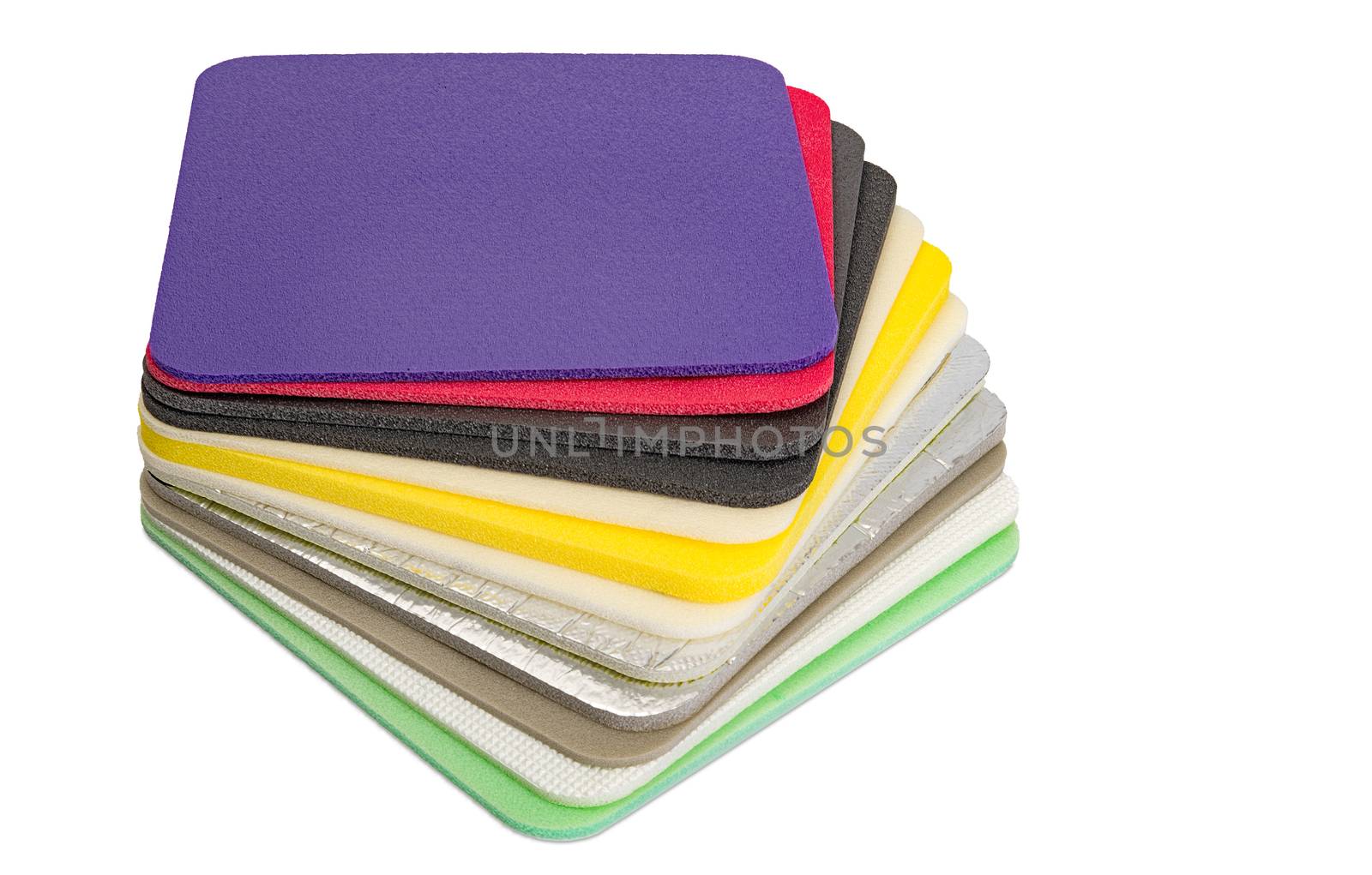 Polyethylene Foam Multi Colour and type Material Closed Up