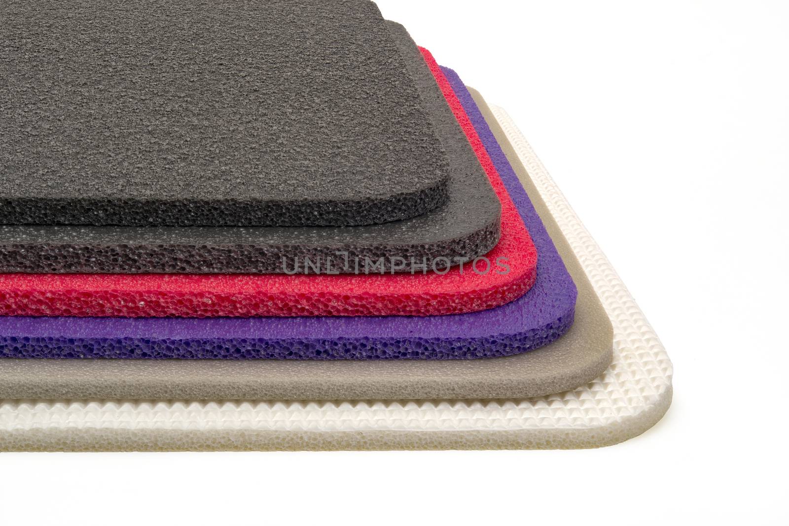 Polyethylene Foam, Multi Color Material Shockproof Closed Up by praethip