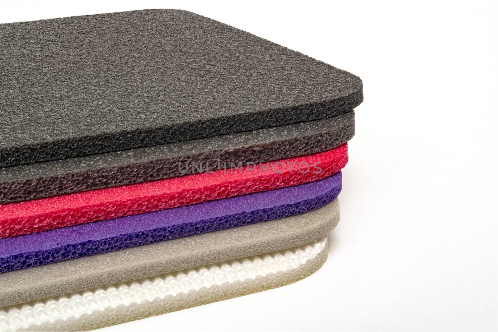 Polyethylene Material Multi Colour Shockproof Foam Closed up by praethip
