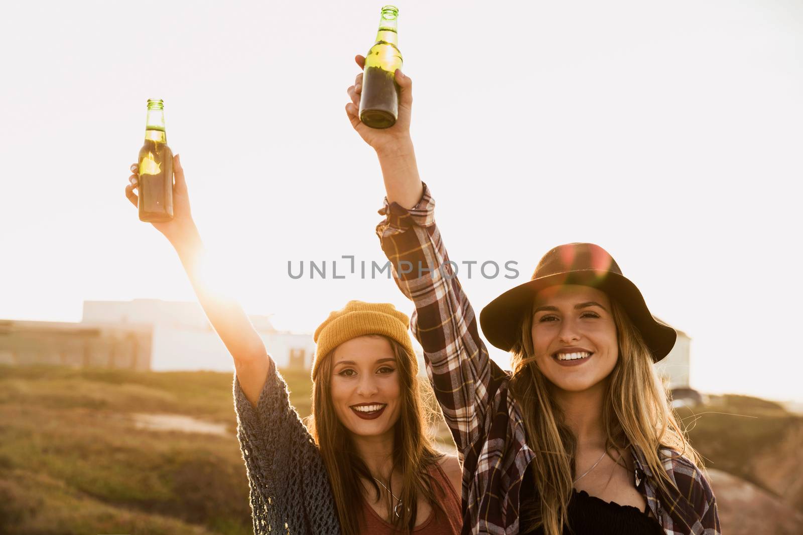 Two best friends making a toast to friendship