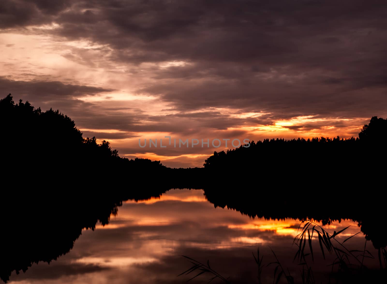 Beautiful sunset and reflections in Taivassalo, Finland. by leorantala