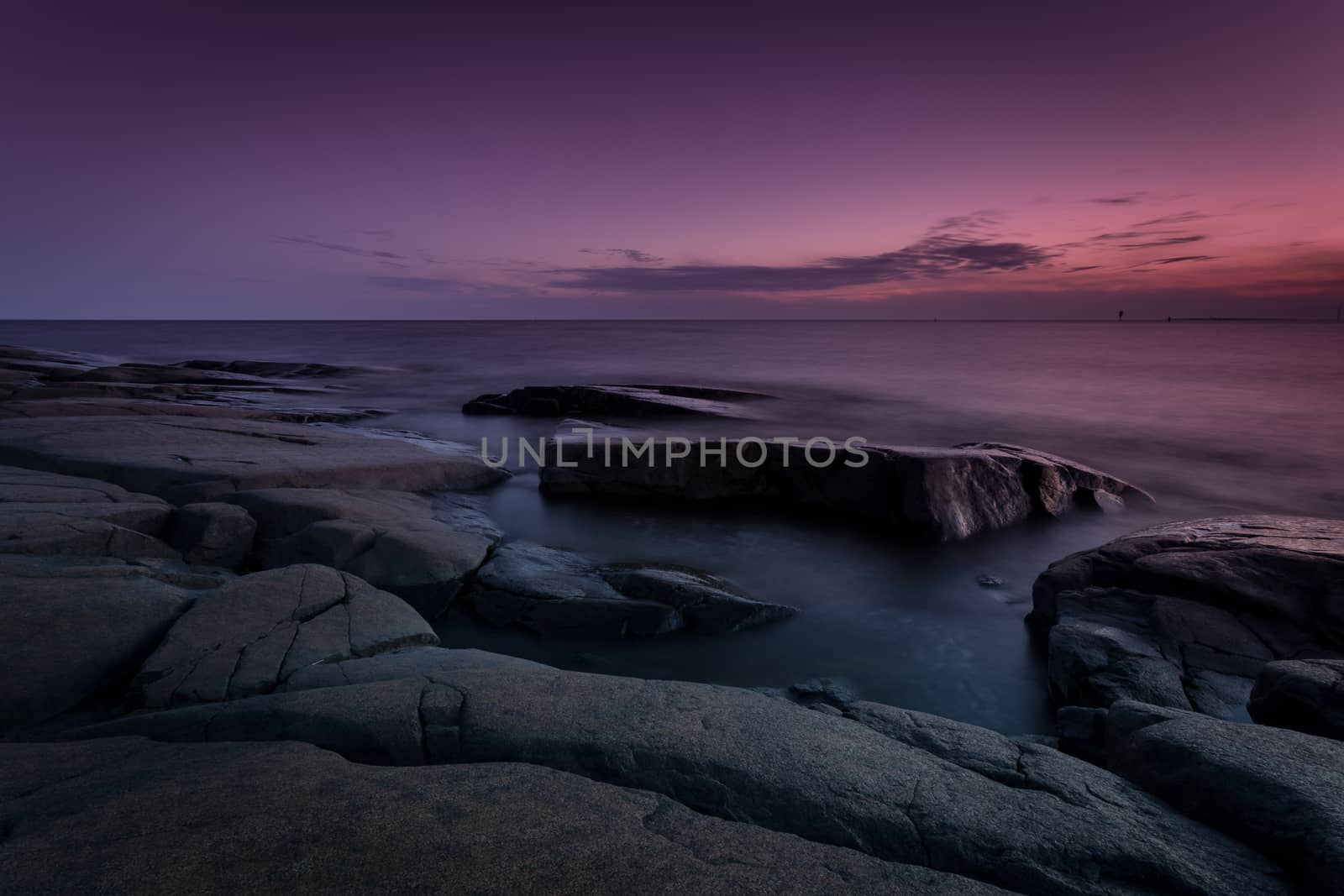 Purple seascape in Pori, Finland by leorantala