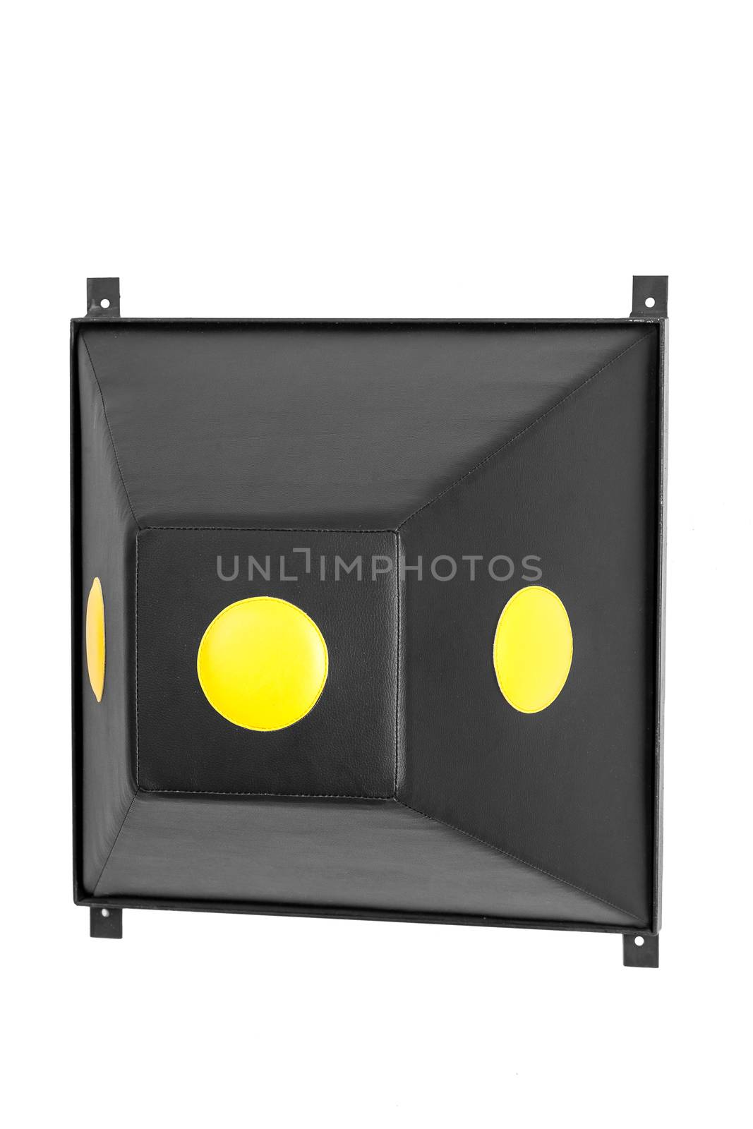 Black boxing makivara on the white isolated background