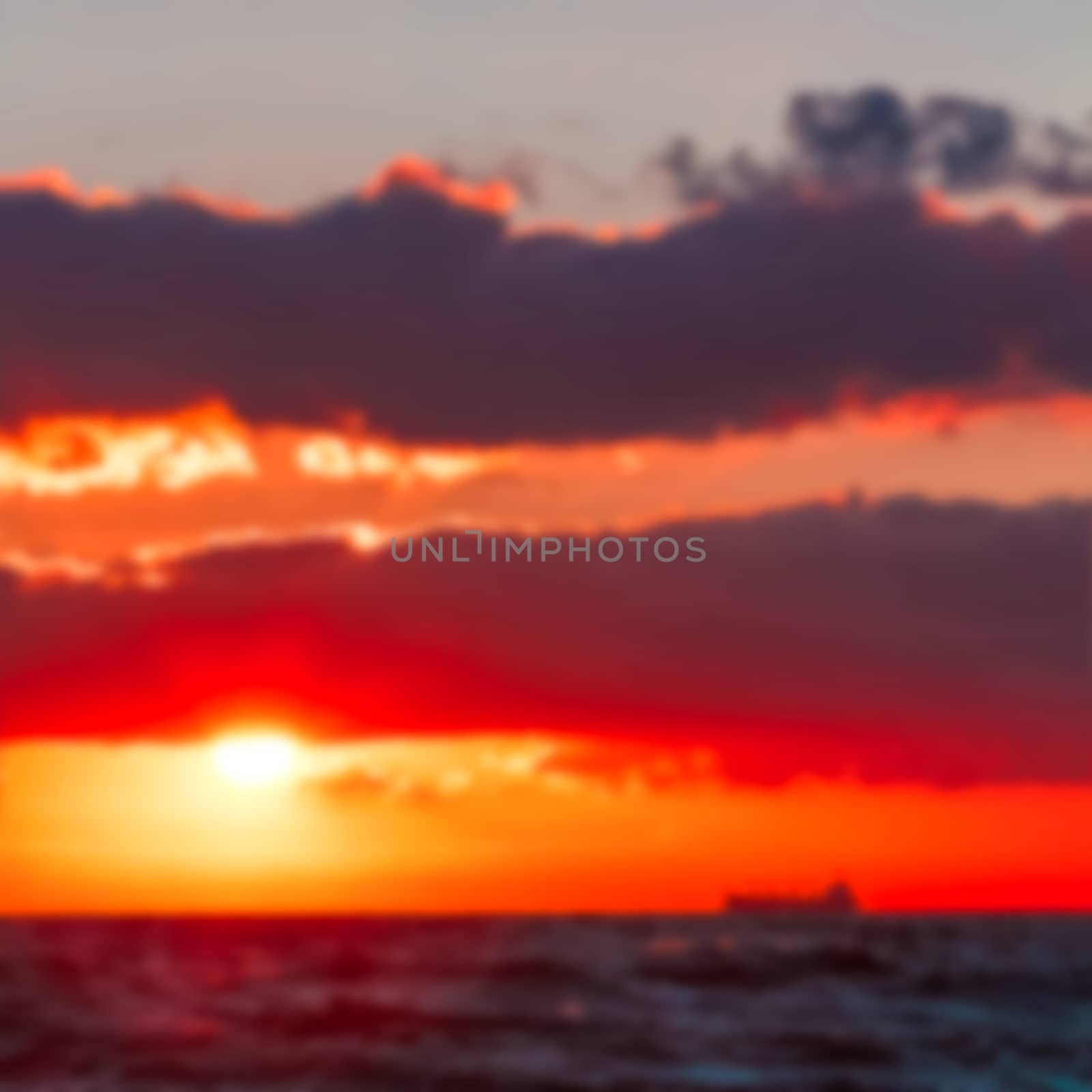 Hot sunset - blurred image by sengnsp