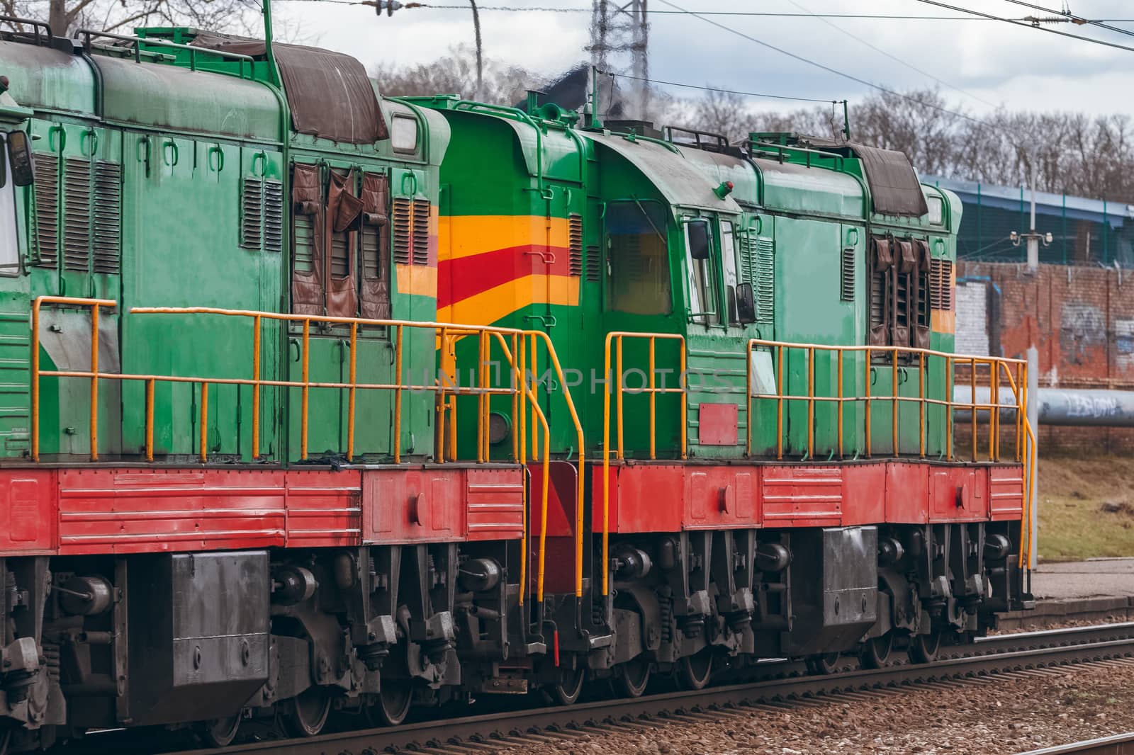 Green diesel locomotive by sengnsp