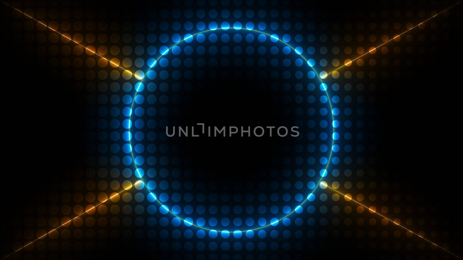 Abstract background with neon lines. 3d rendering