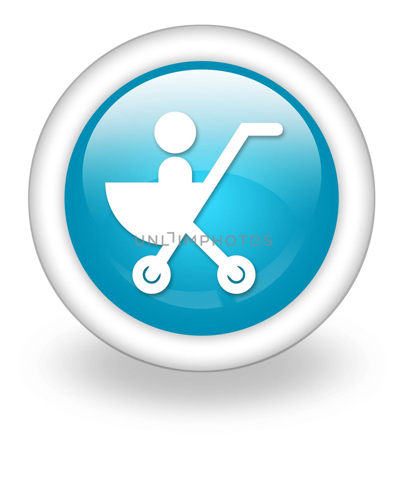 Icon, Button, Pictogram Stroller by mindscanner