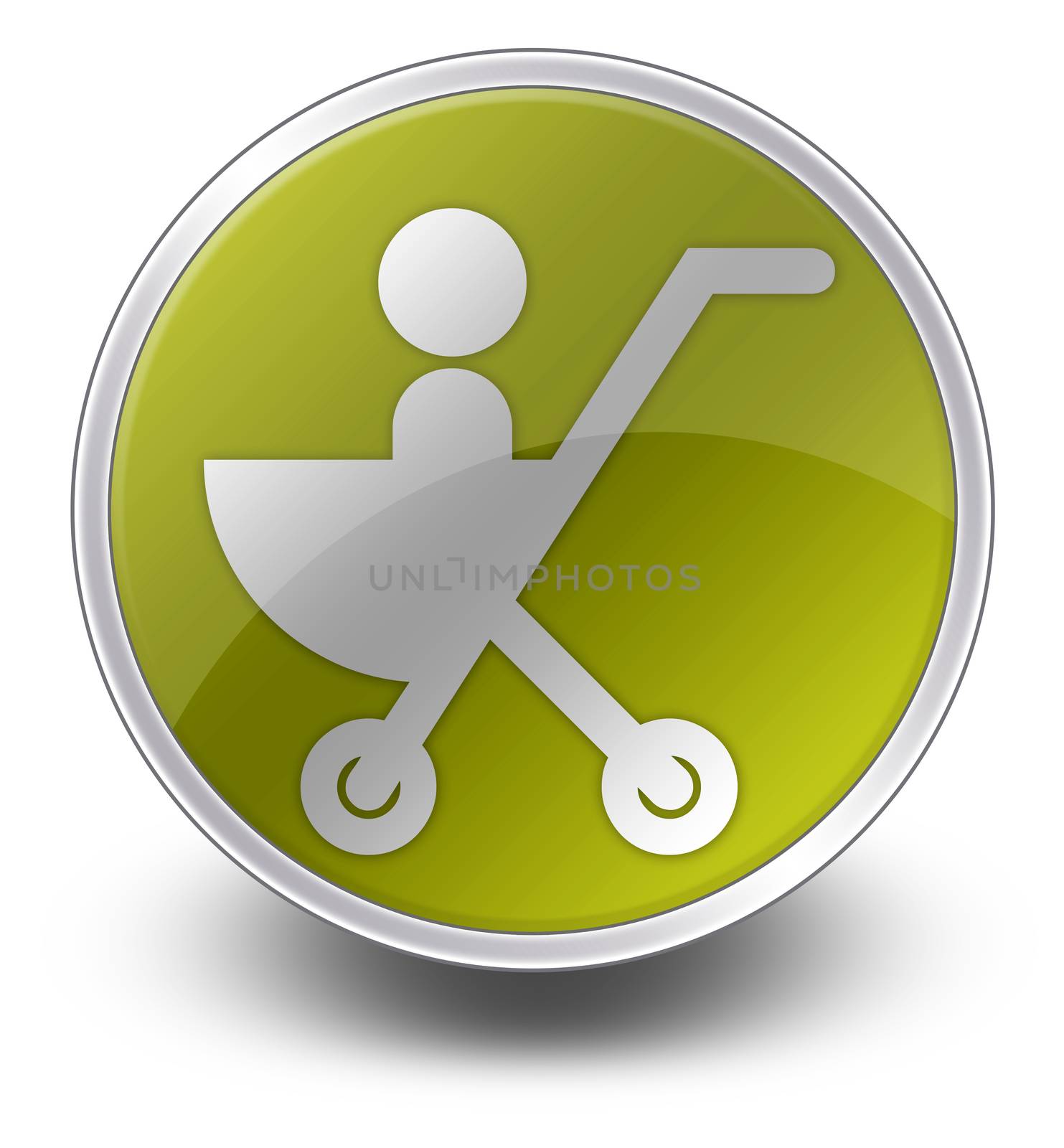 Icon, Button, Pictogram Stroller by mindscanner