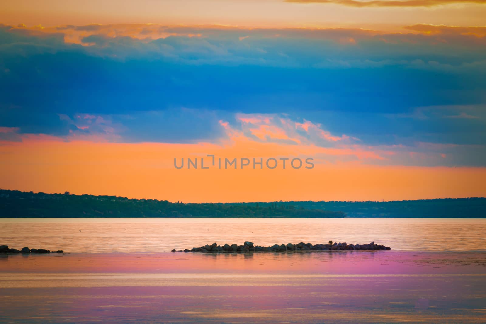 Beautiful sunset by the sea by SmirMaxStock