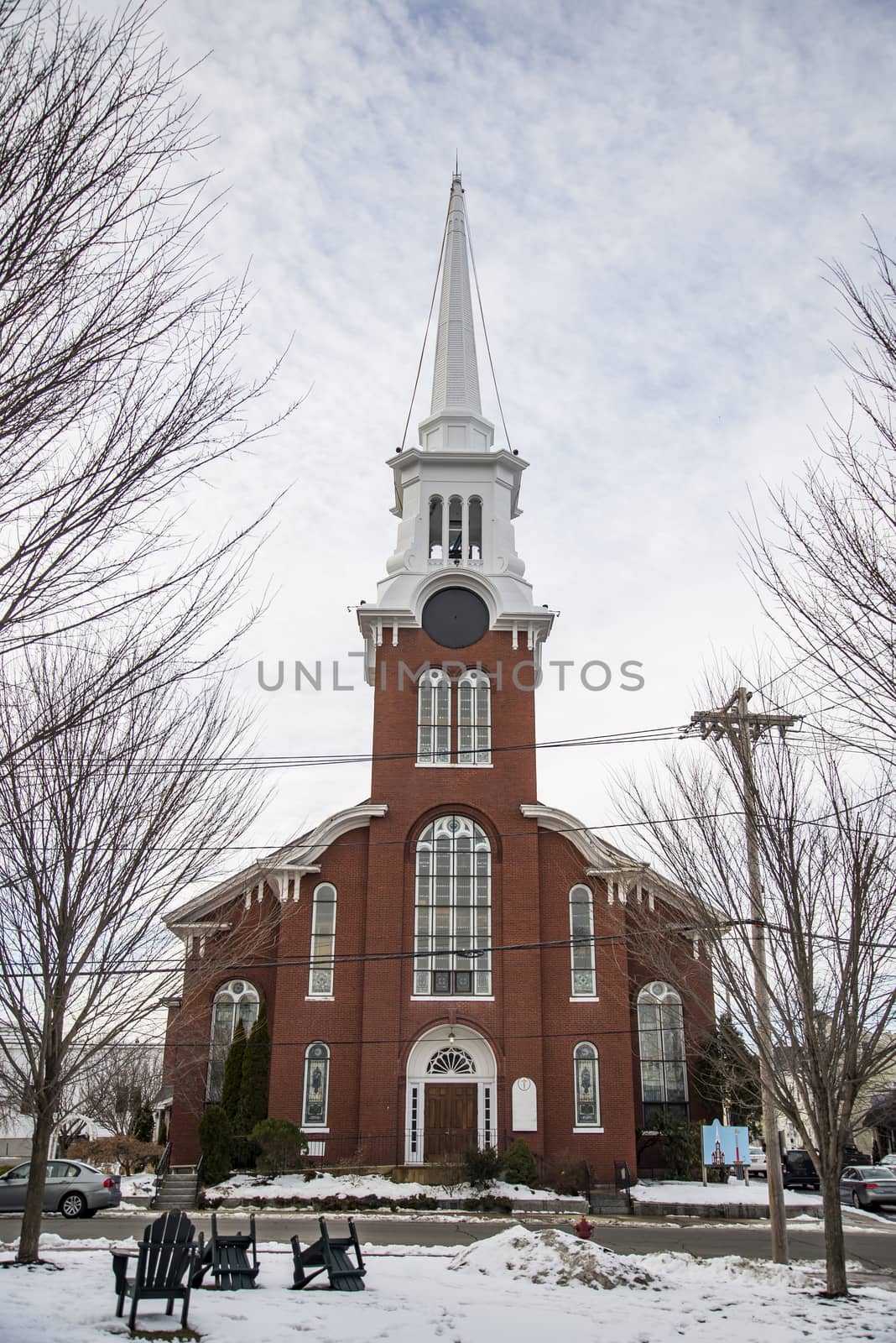Beautiful Church at Newburyport MA by edella