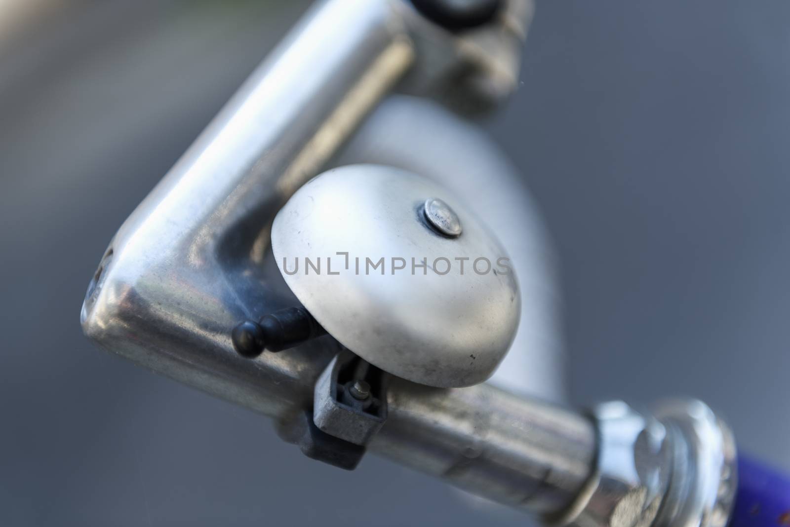 Close-up on the bell of a bike, vintage version