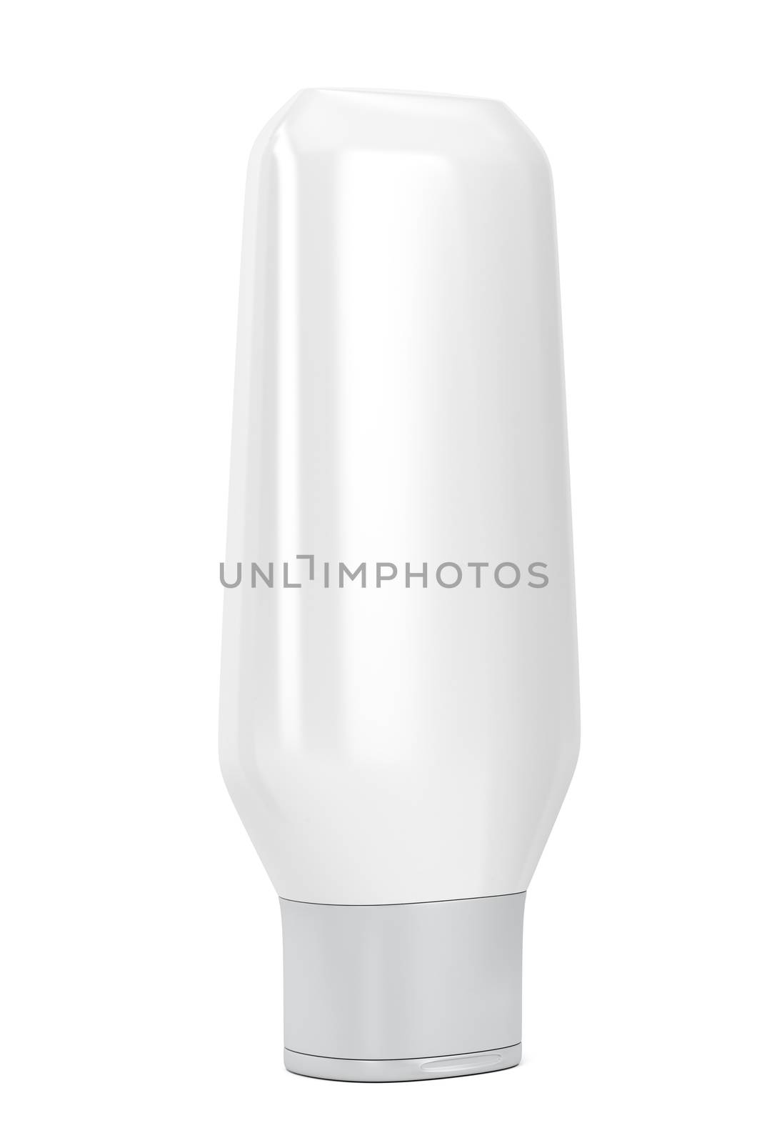 Blank white bottle for cosmetic products by magraphics