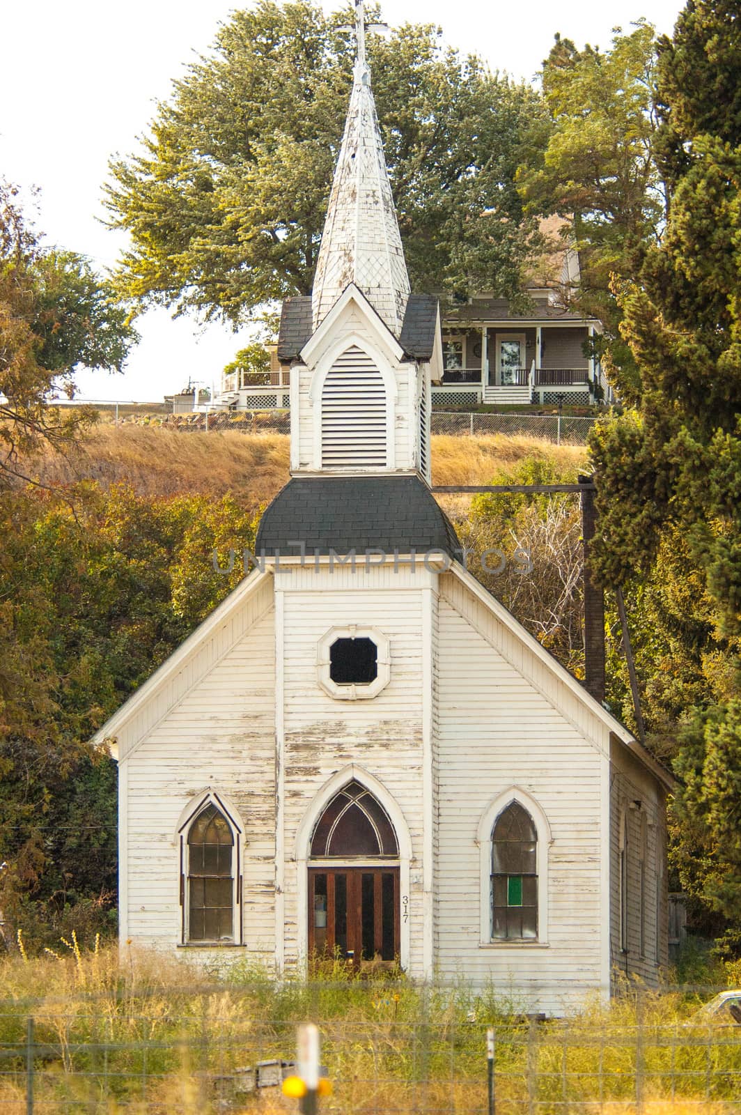 Rural Church in Eastern Washington State's Palouse region by cestes001