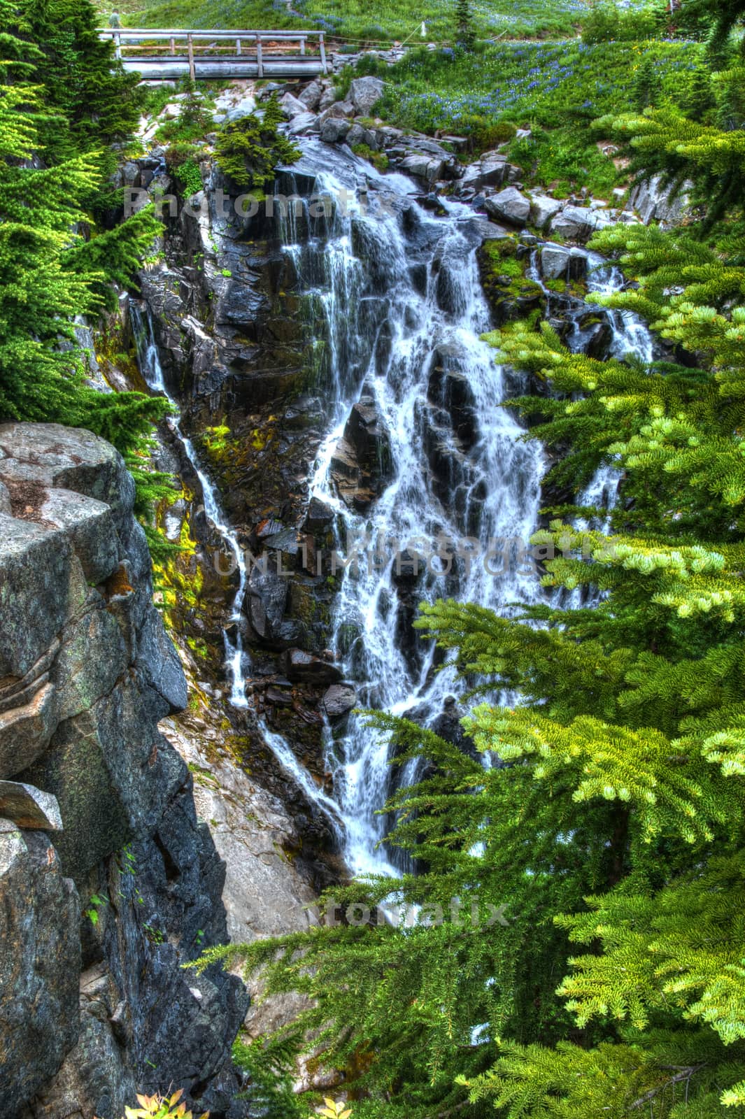 Myrtle Falls, Mount Rainier National Park by cestes001