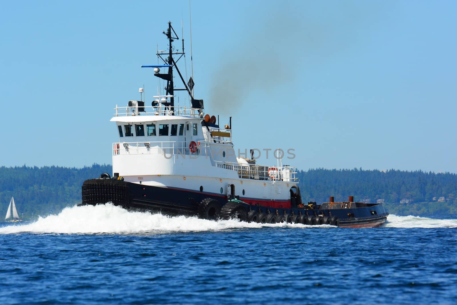 Ocean Going Tug Underway on Puget Sound by cestes001