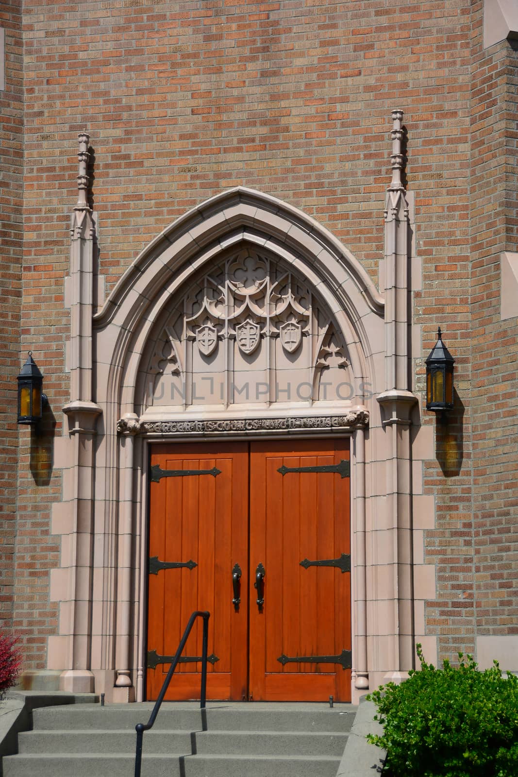 Gothic church located over Bellingham Bay, Washington State