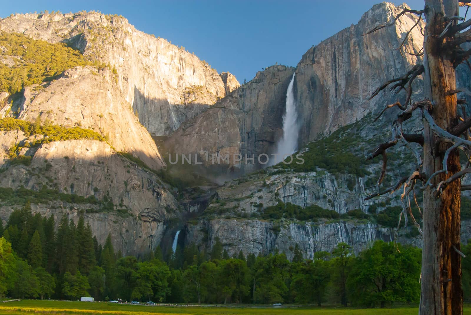 Yosemite Falls from Yosemite Valley, CA