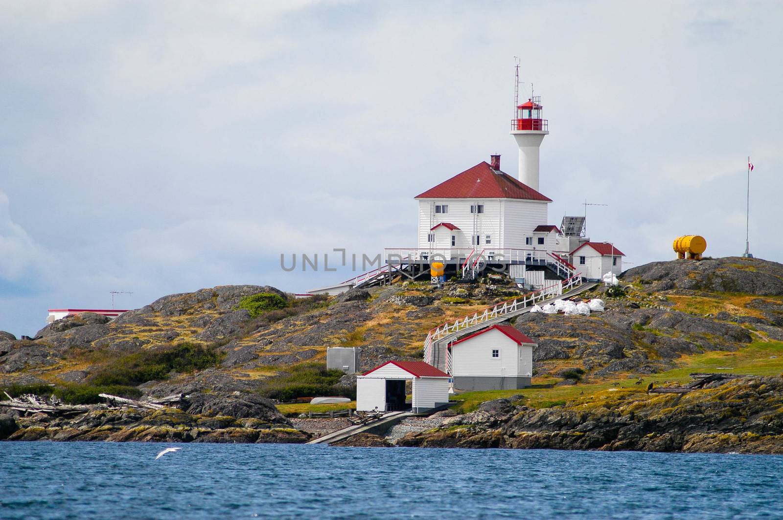Lighthouse in Haro Straight, British Columbia, Canada by cestes001