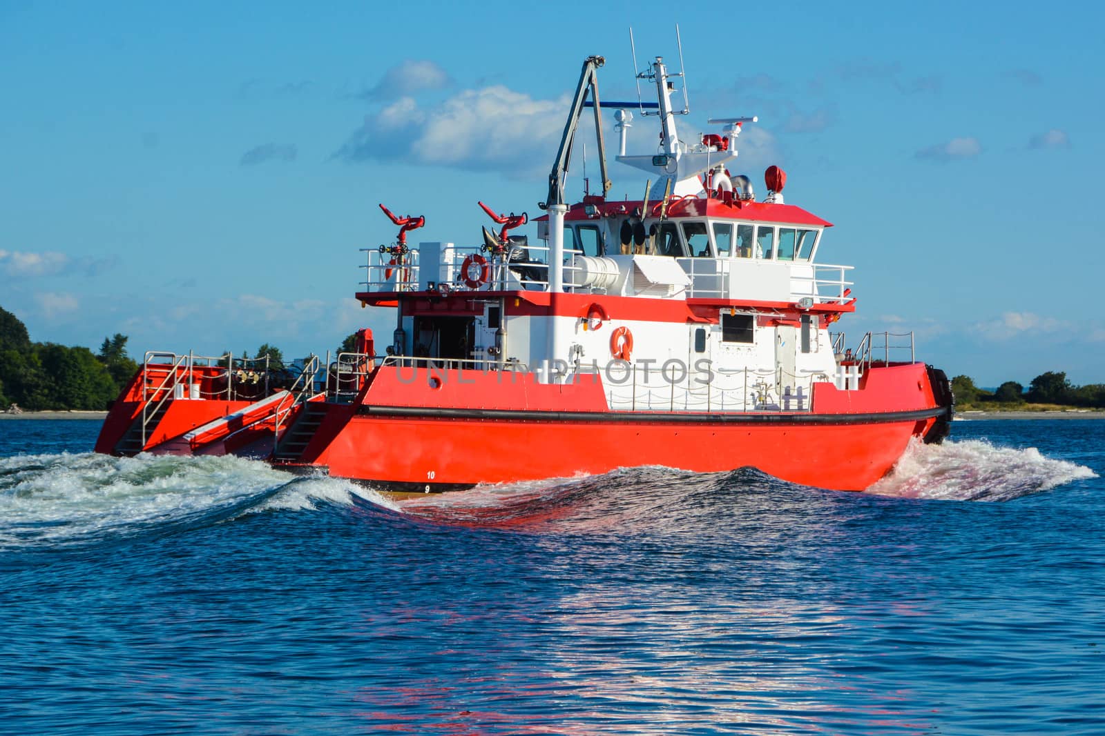 During Sea Trials on Puget Sound