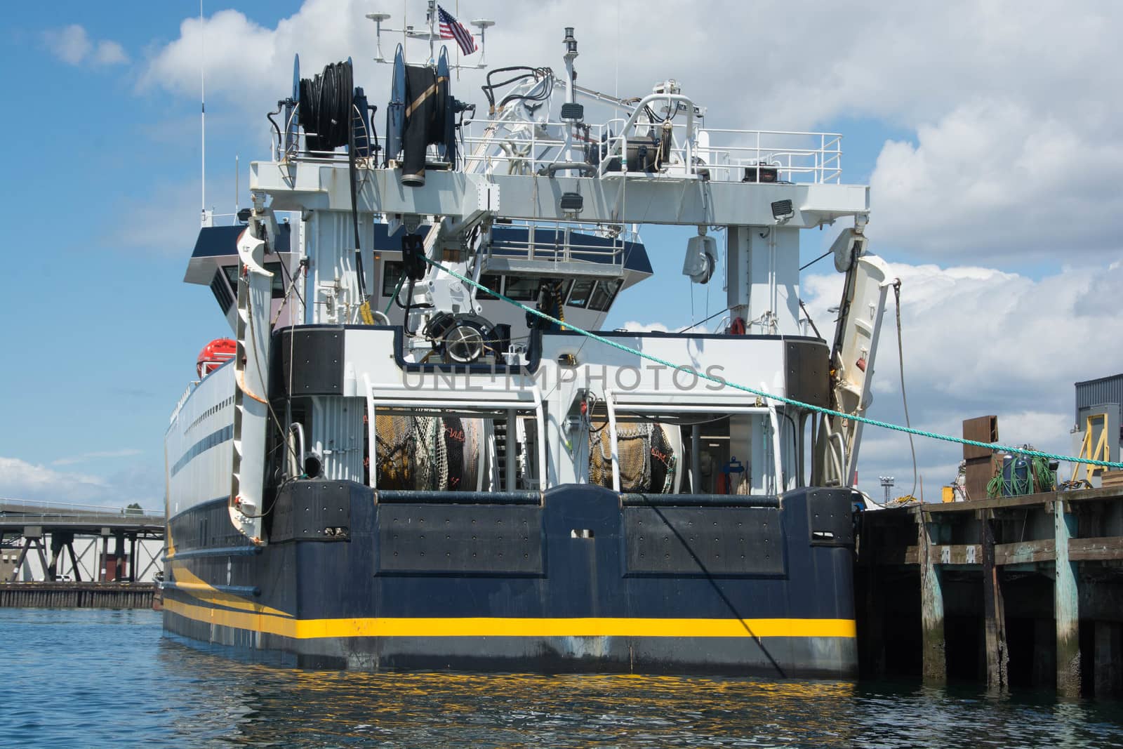 Awaiting sea trials, fishing vessel shows off her colors