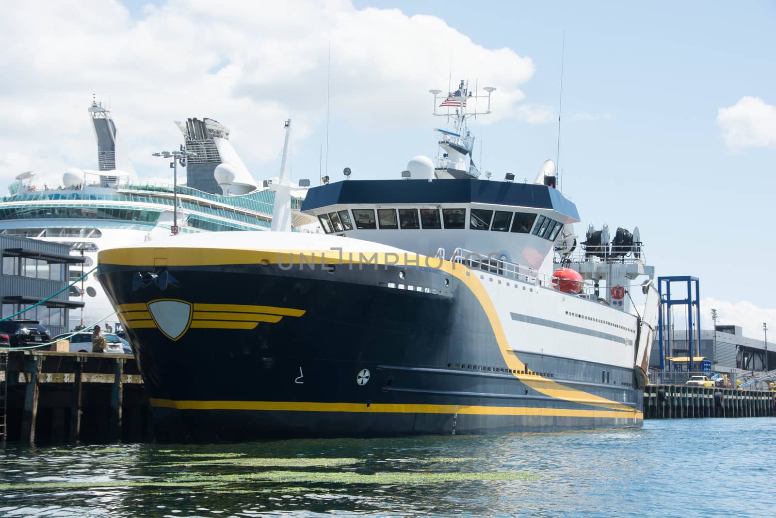 Awaiting sea trials, fishing vessel shows off her colors