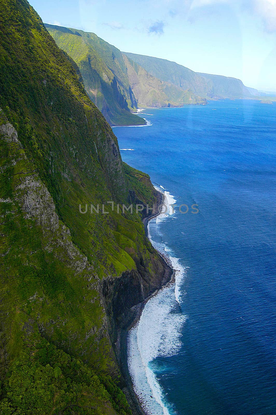 Scene from Helicopter over Maui' rain forest