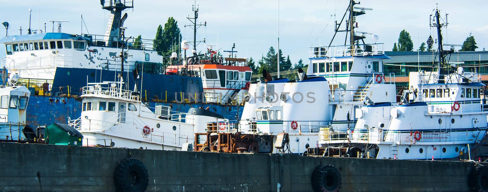 Pilot Houses of Tugs in Seattle's Lake Union by cestes001