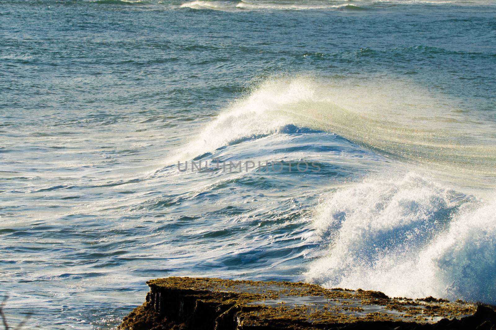 Pinones Beach scene at sunset on Puerto Rico