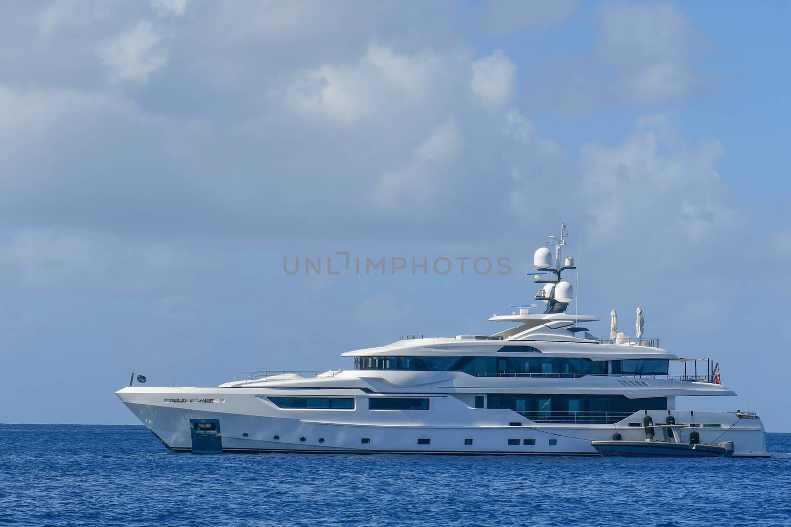 Megayacht and tender by cestes001