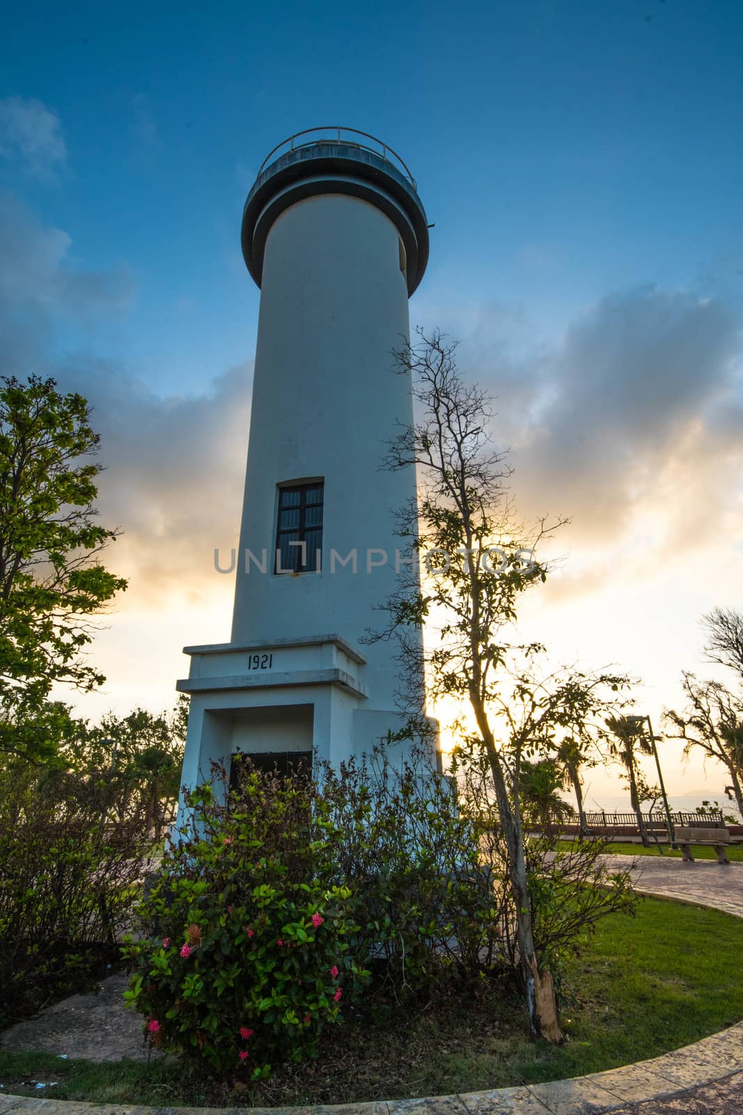 Sunset shot at Punta Higuera lighthouse.
