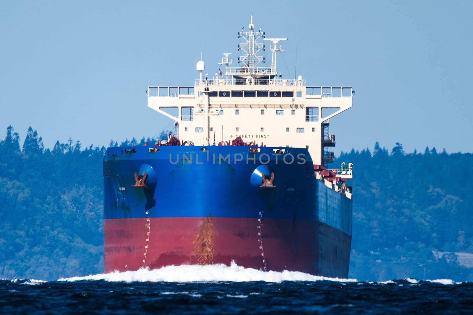 Bulk Carrier inbound on Puget Sound en route to Seattle