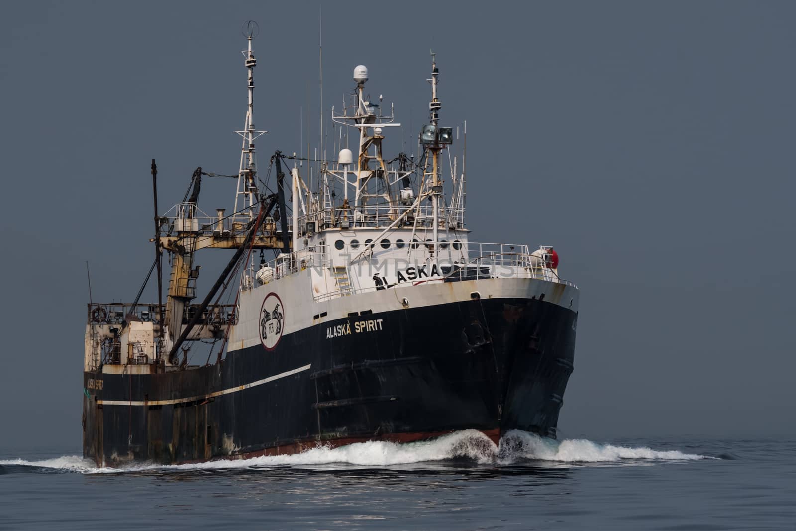 F/T Alaska Spirit transitting Shilshole Bay on the way to Seattle.