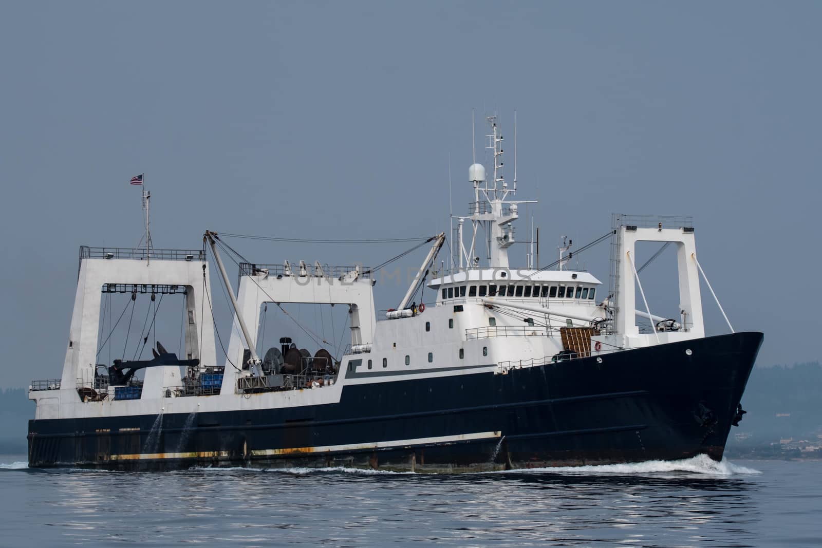 Factory Trawler underway on Puget Sound by cestes001