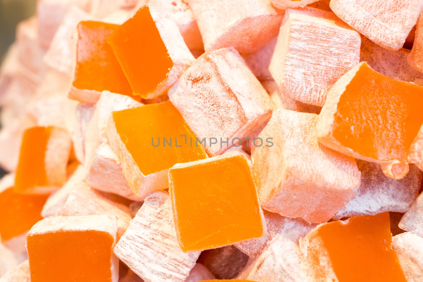 Turkish delight sweets made in Traditional style