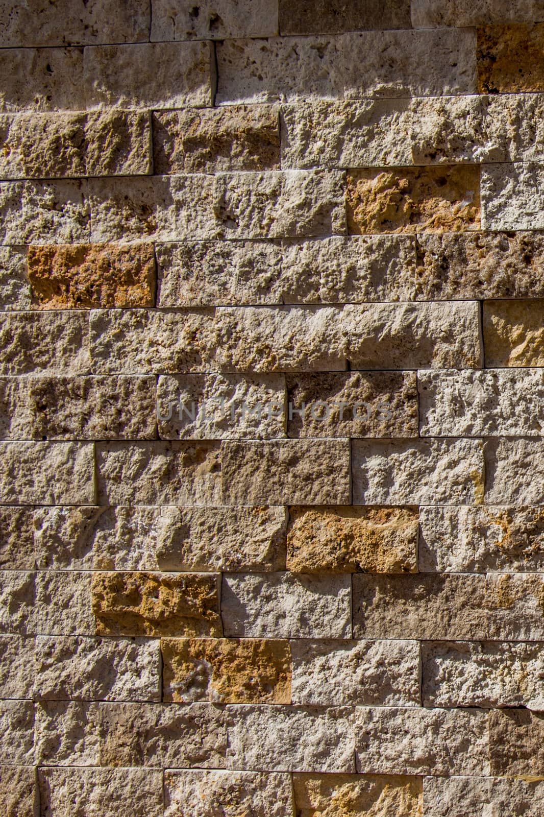 Wall made of the same type of stones by berkay