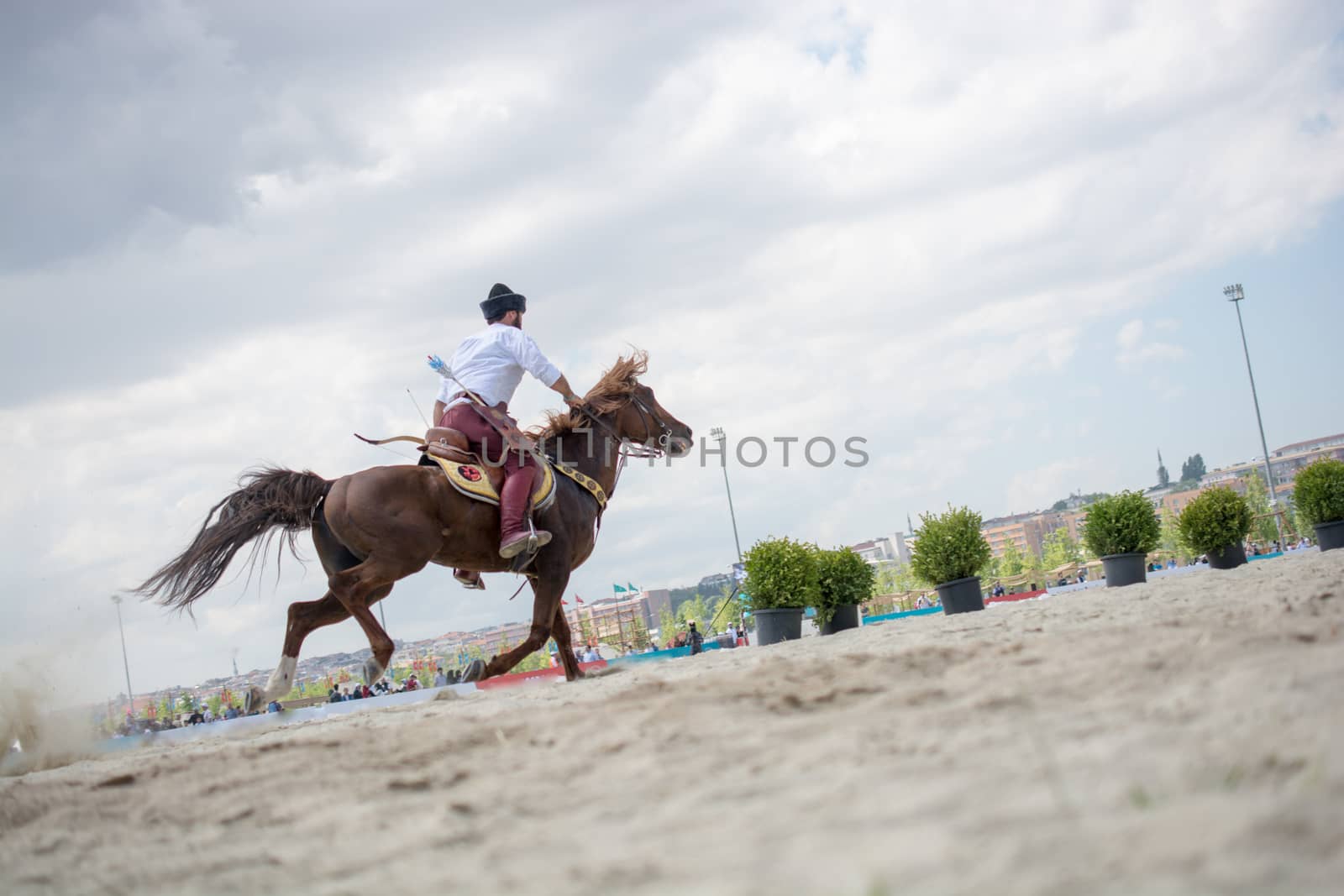 Turkish  man and horseman ethnic clothes examples