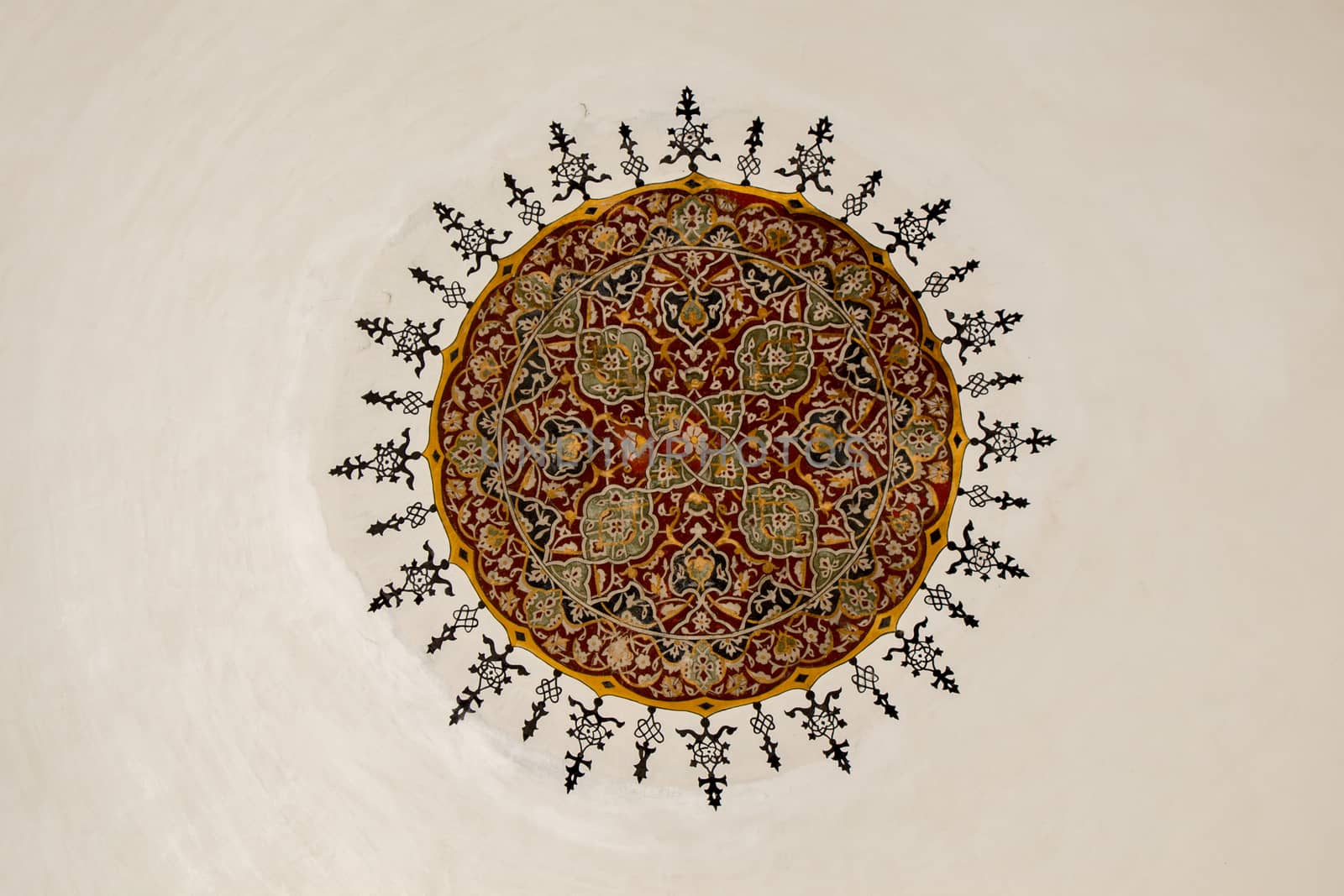 Floral art pattern example of the Ottoman time