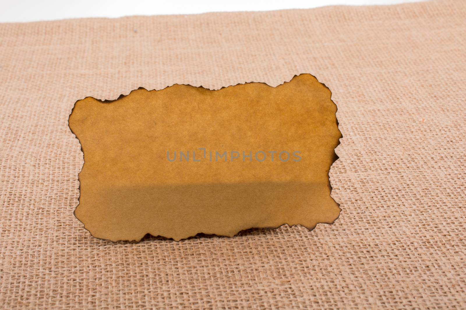 Paper with some burned edges