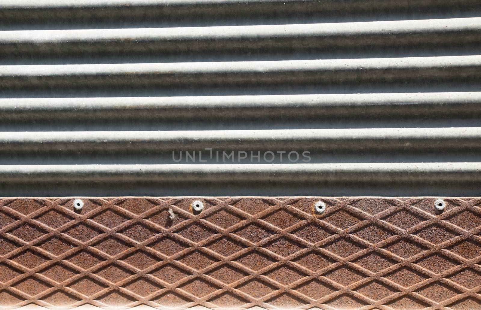 Metal surface as a background texture pattern