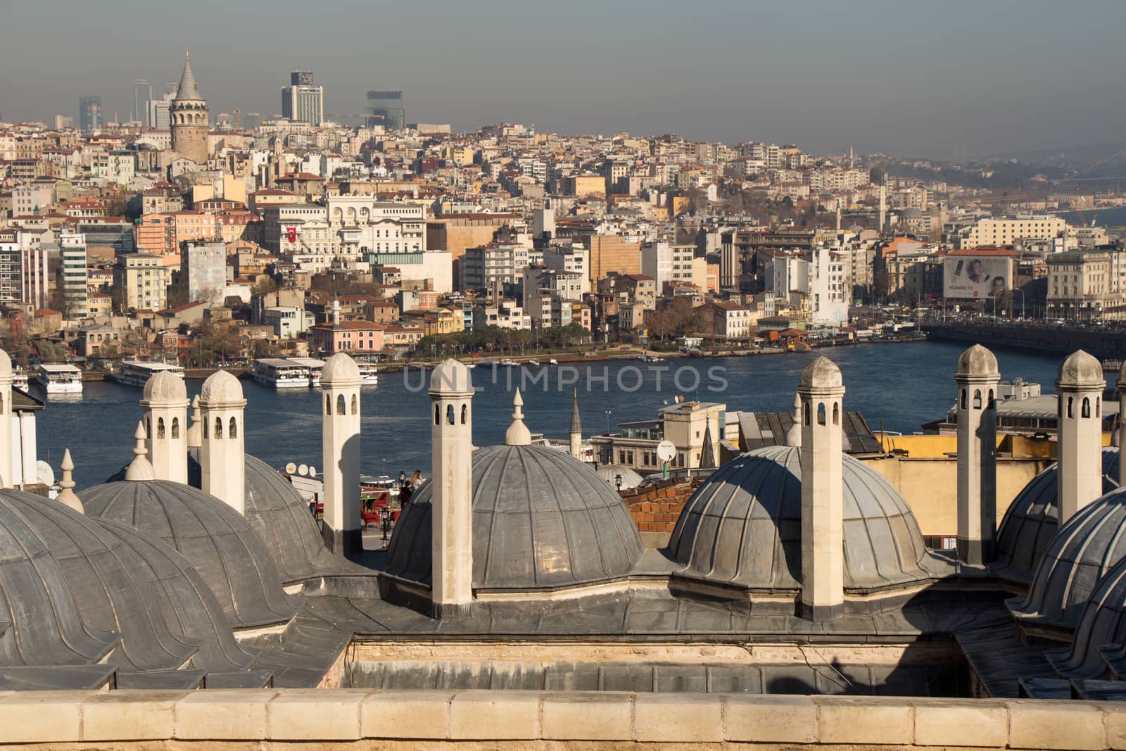 Outer view of dome in Ottoman architecture  in, Istanbul, Turkey