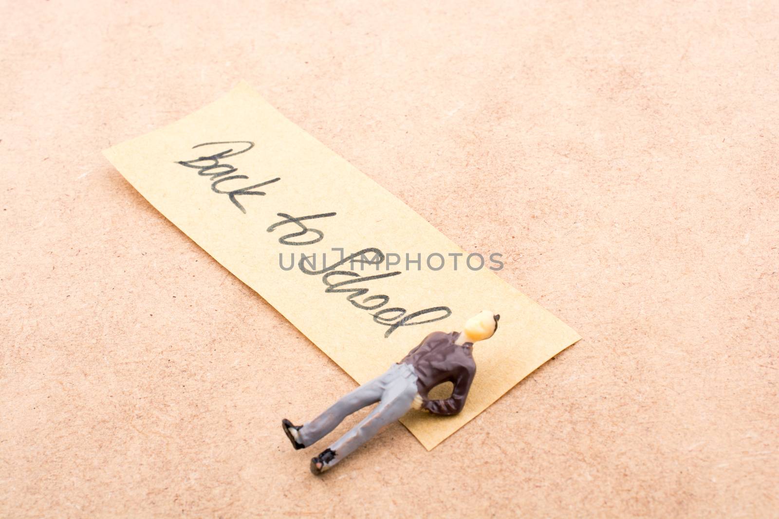 Retro styled key and back to school title
