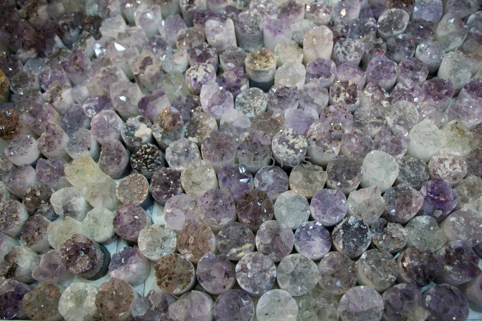 Raw violet amethyst rock with crystal ametist esoteric