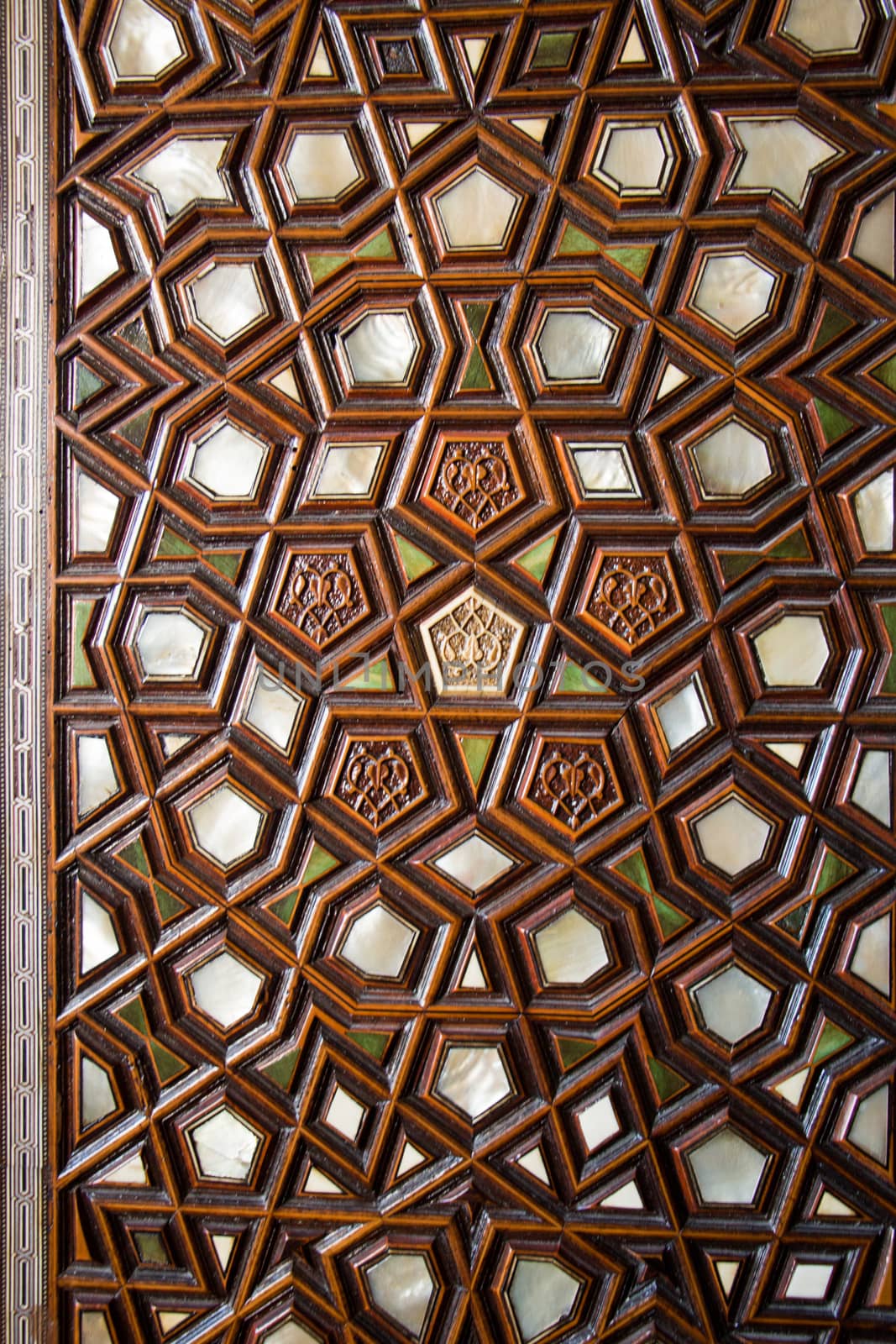 Ottoman art example of Mother of Pearl inlays from Istanbul
