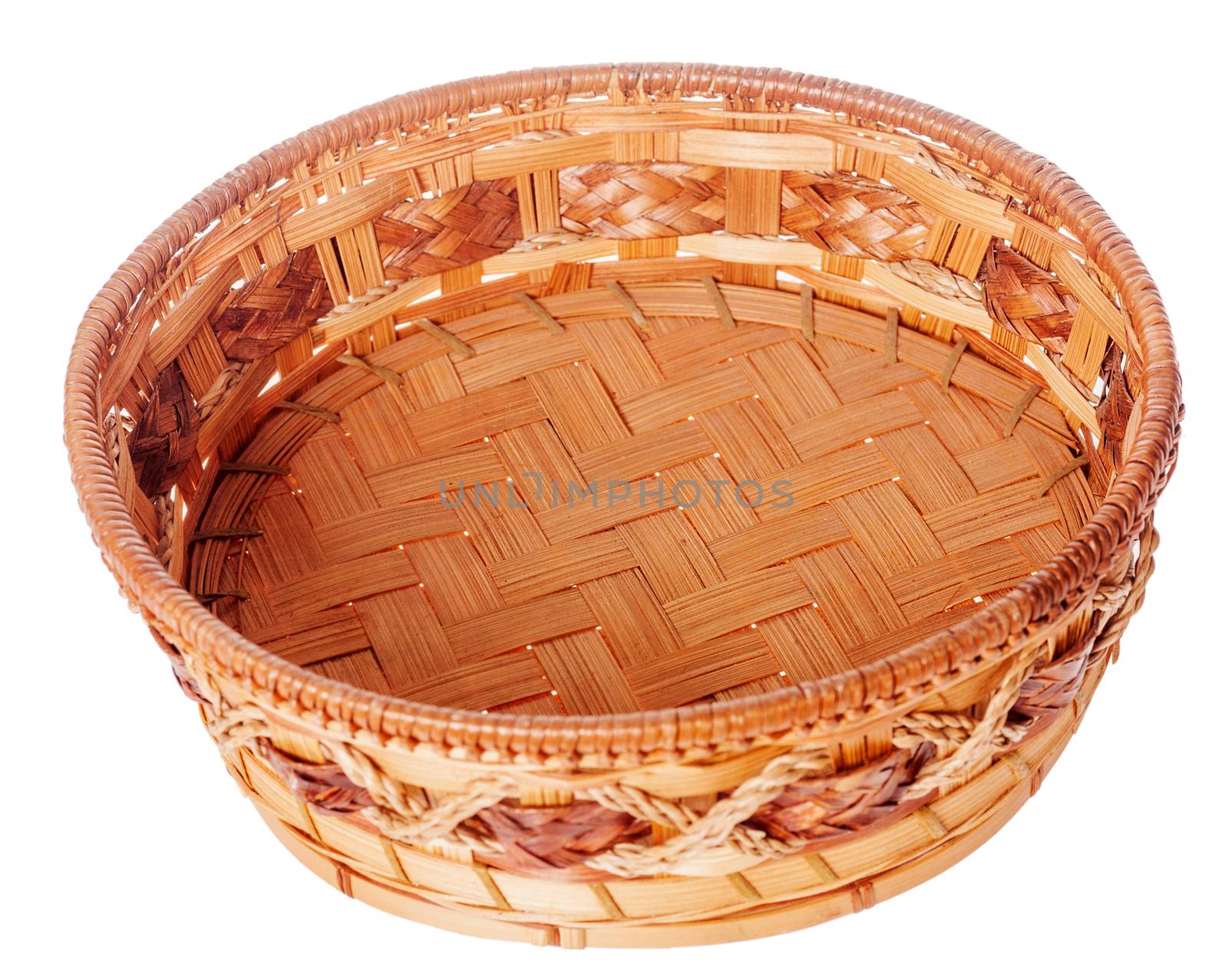 wooden basket isolated by olga_sweet