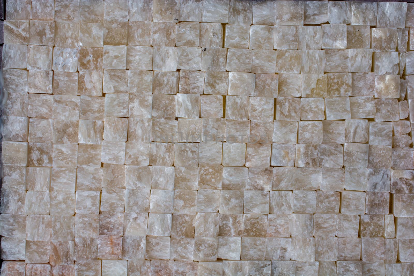 Decorative cubic stone wall as background texture